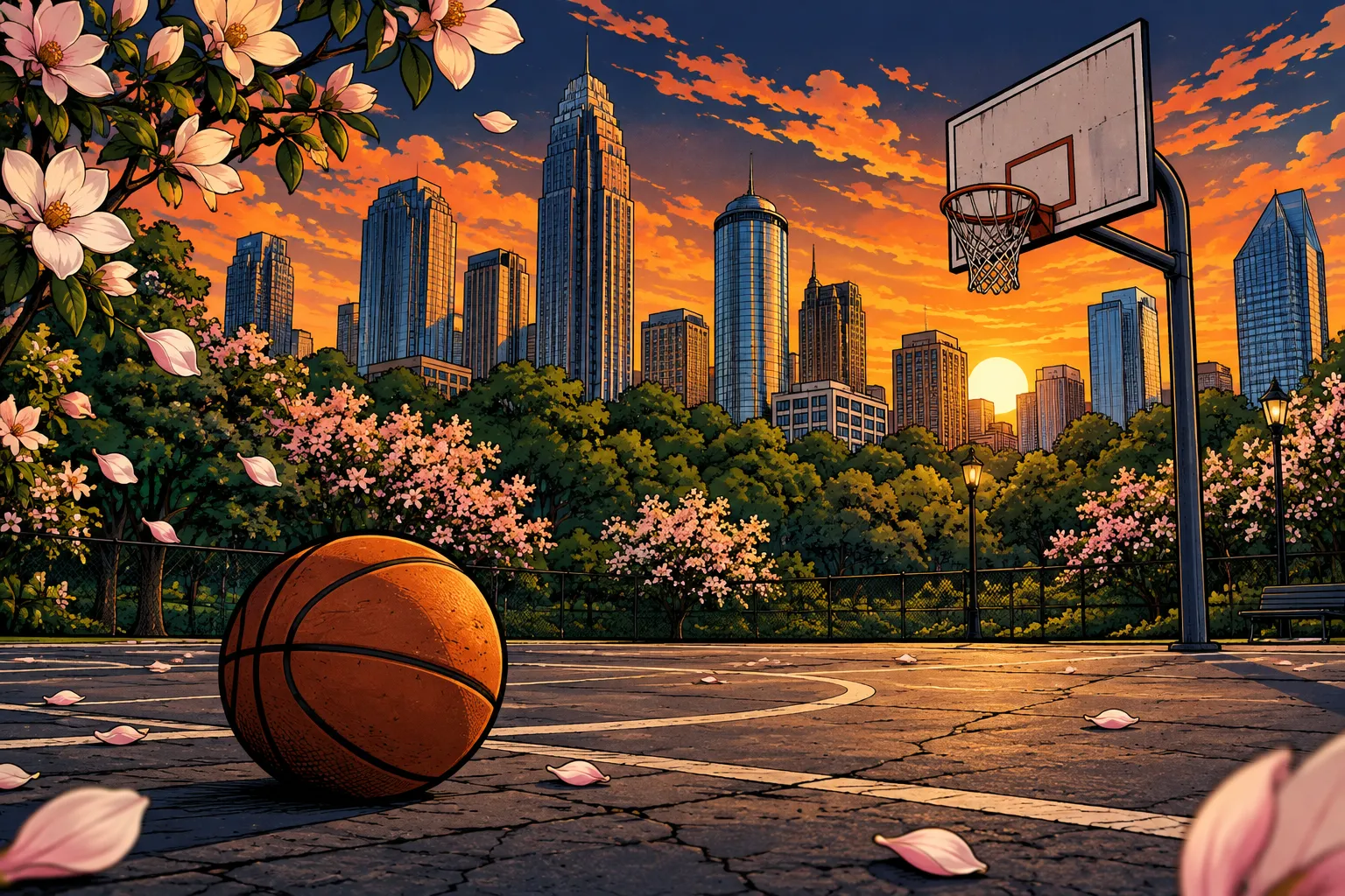 AI-illustratie bij Atlanta Hawks