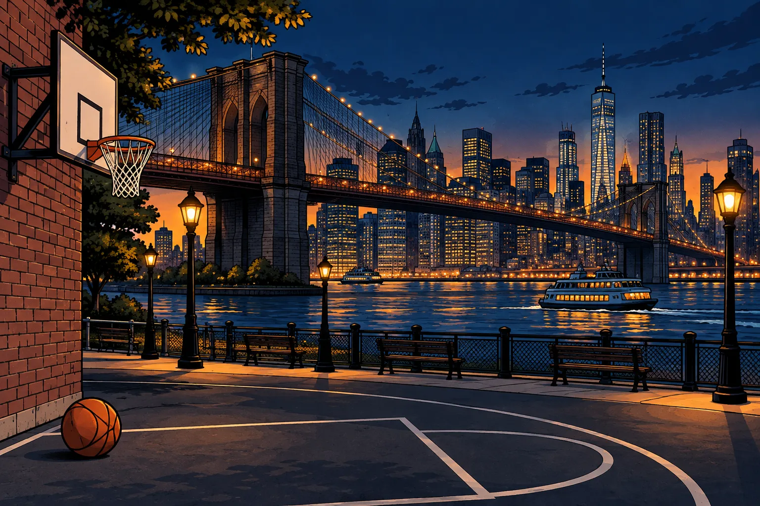 AI-illustratie bij Brooklyn Nets