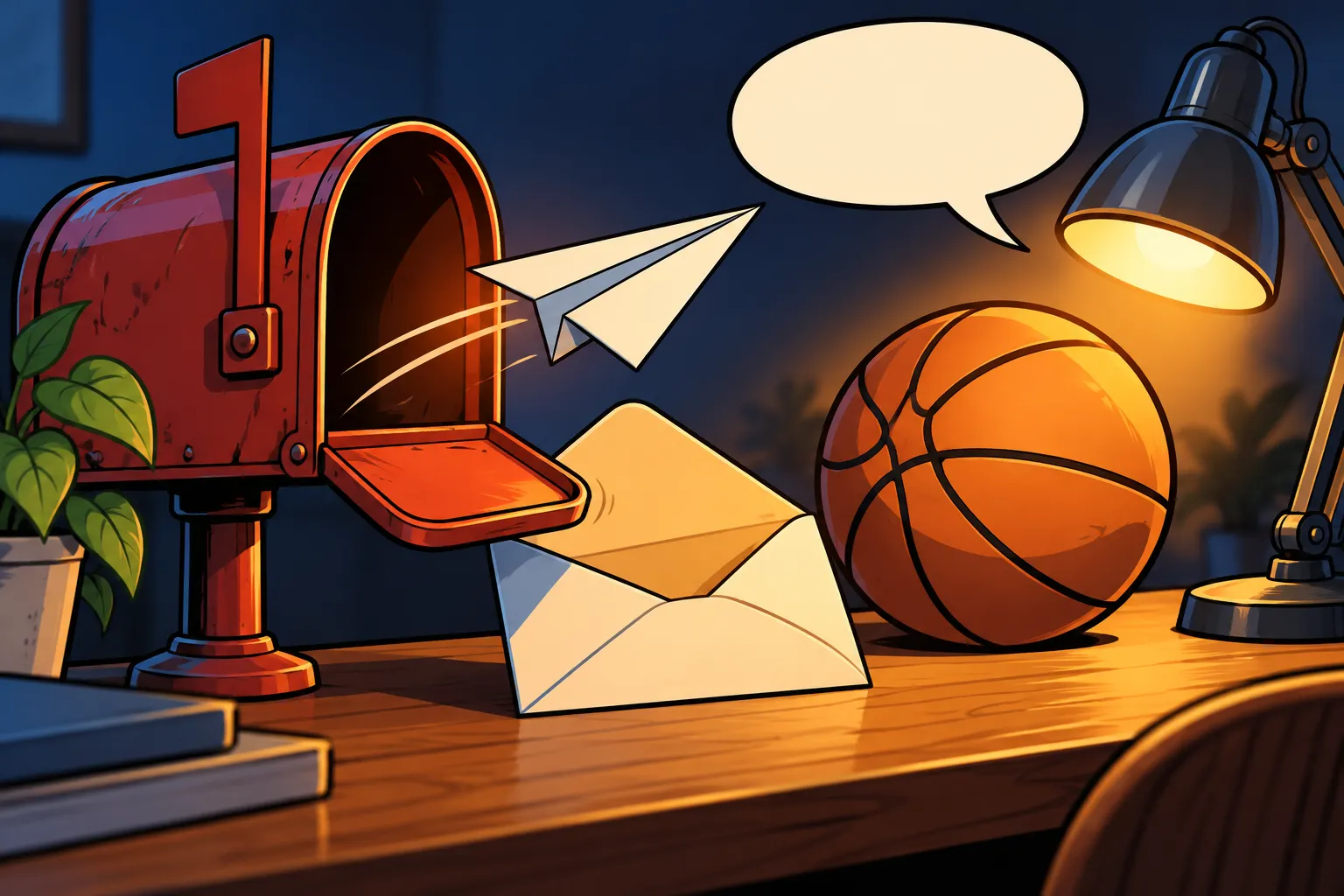 AI-illustratie bij Contact