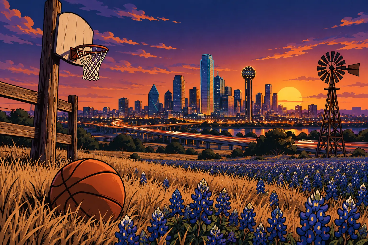 AI-illustratie bij Dallas Mavericks