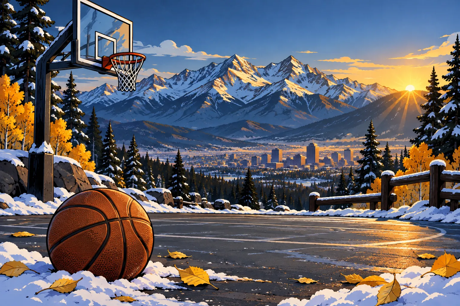 AI-illustratie bij Denver Nuggets