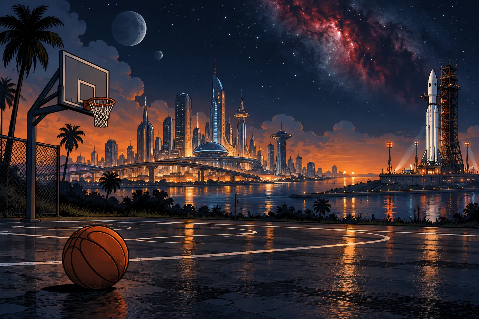 AI-illustratie bij Houston Rockets