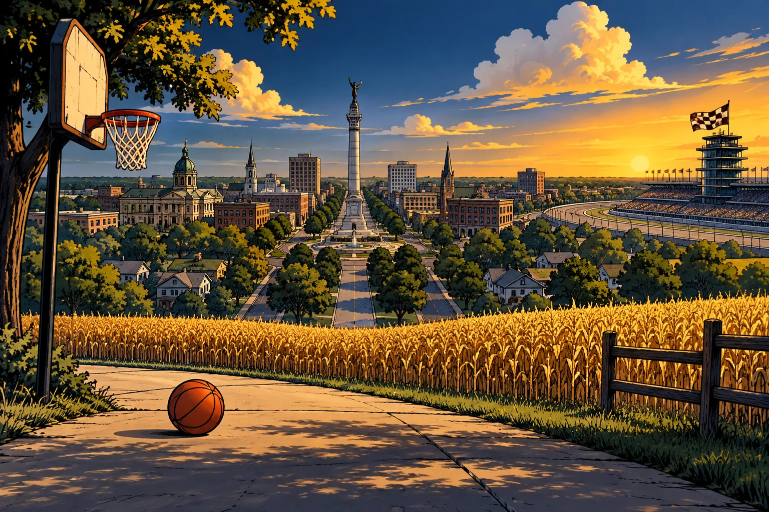 AI-illustratie bij Indiana Pacers
