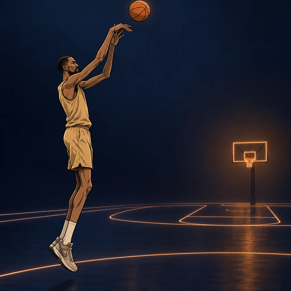 AI-illustratie van Kevin Durant