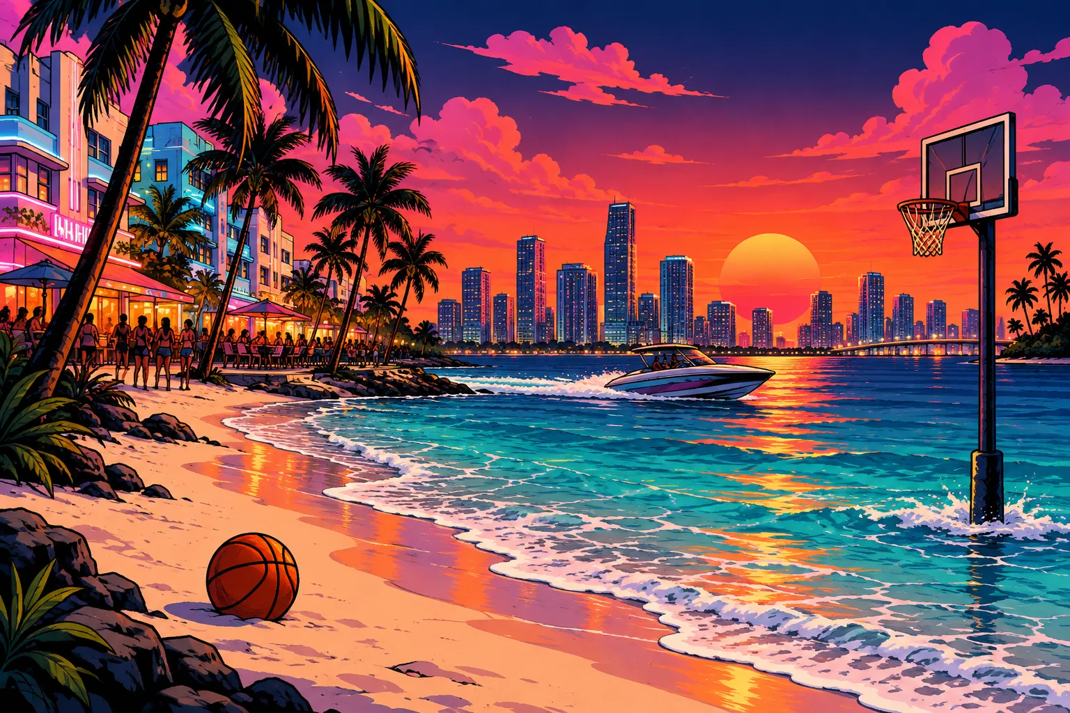 AI-illustratie bij Miami Heat