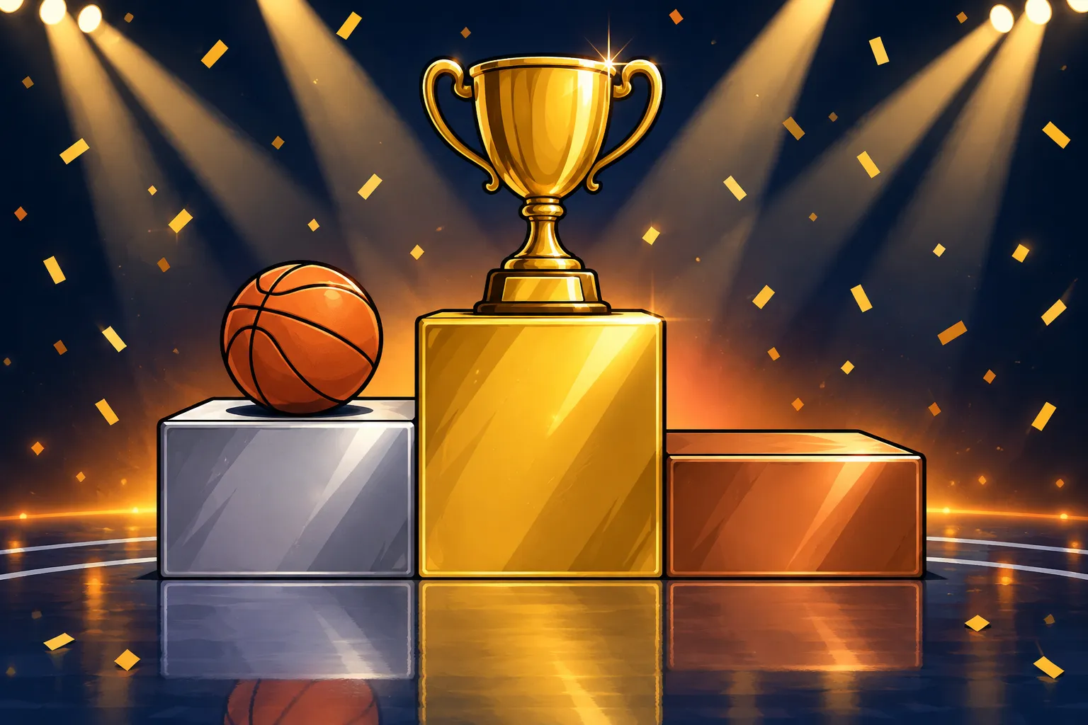 AI-illustratie bij de NBA-stand