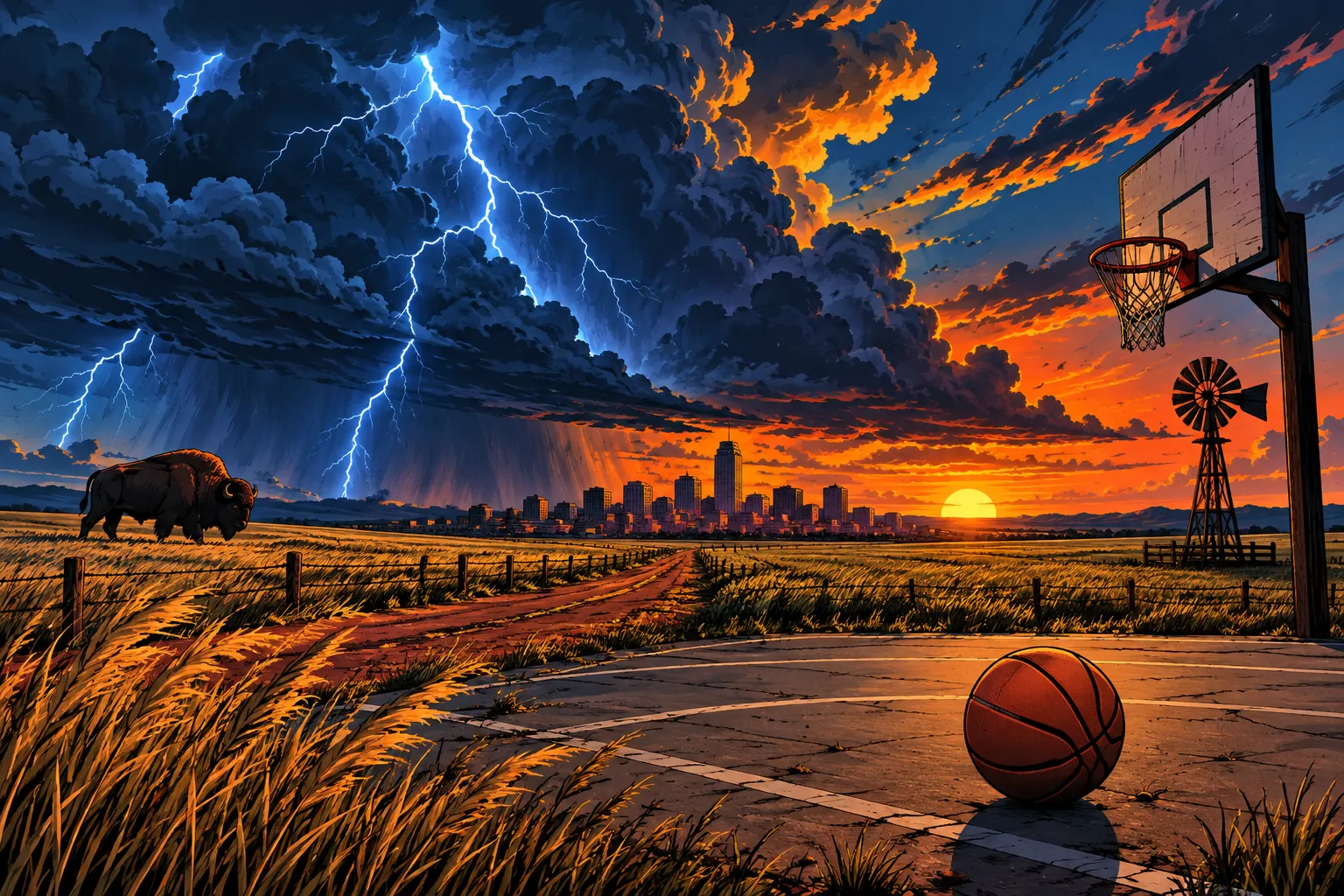 AI-illustratie bij Oklahoma City Thunder