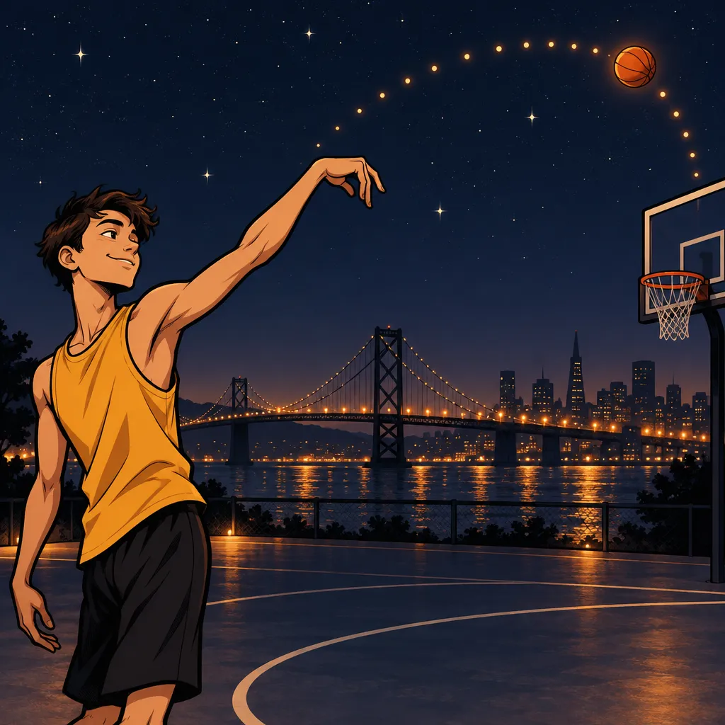 AI-illustratie van Stephen Curry